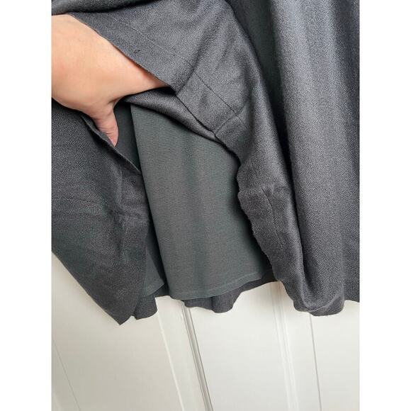 French Connection Y2K Beaded Mini Dress Women's 0 Dark Gray Grecian Style V Neck - Picture 9 of 14